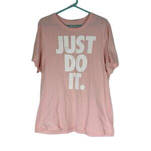 The Nike Tee Just Do It Shirt Pink L